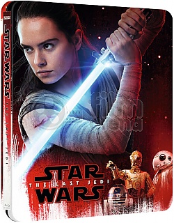 STAR WARS: Epizoda VIII - Posledn� z Jedi� 3D + 2D Steelbook&trade; Limitovan� sb�ratelsk� edice + D�REK f�lie na SteelBook&trade;